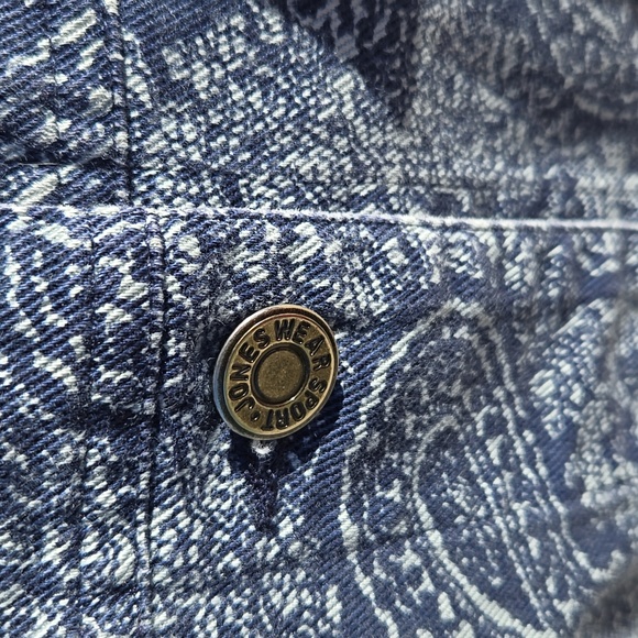 Jones New York denim paisley jacket - Picture 4 of 6